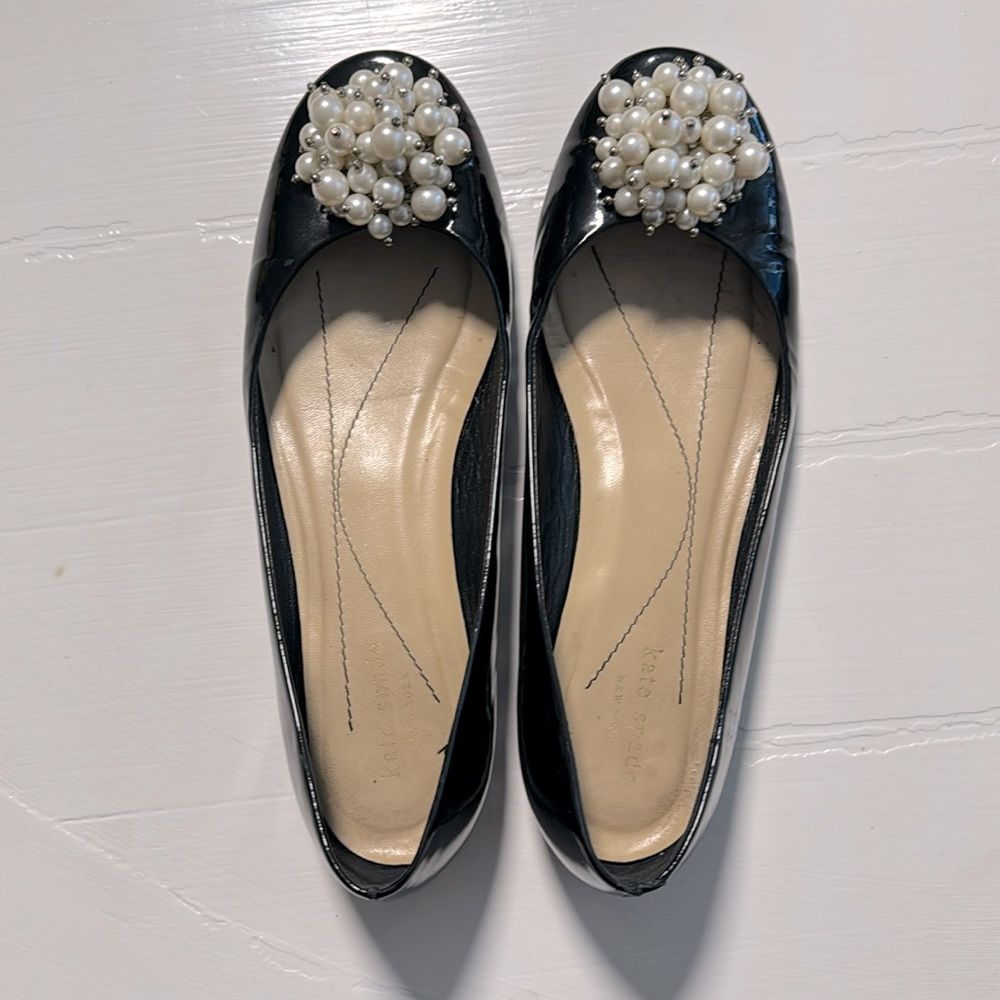 Kate Spade Black Ballet Flats